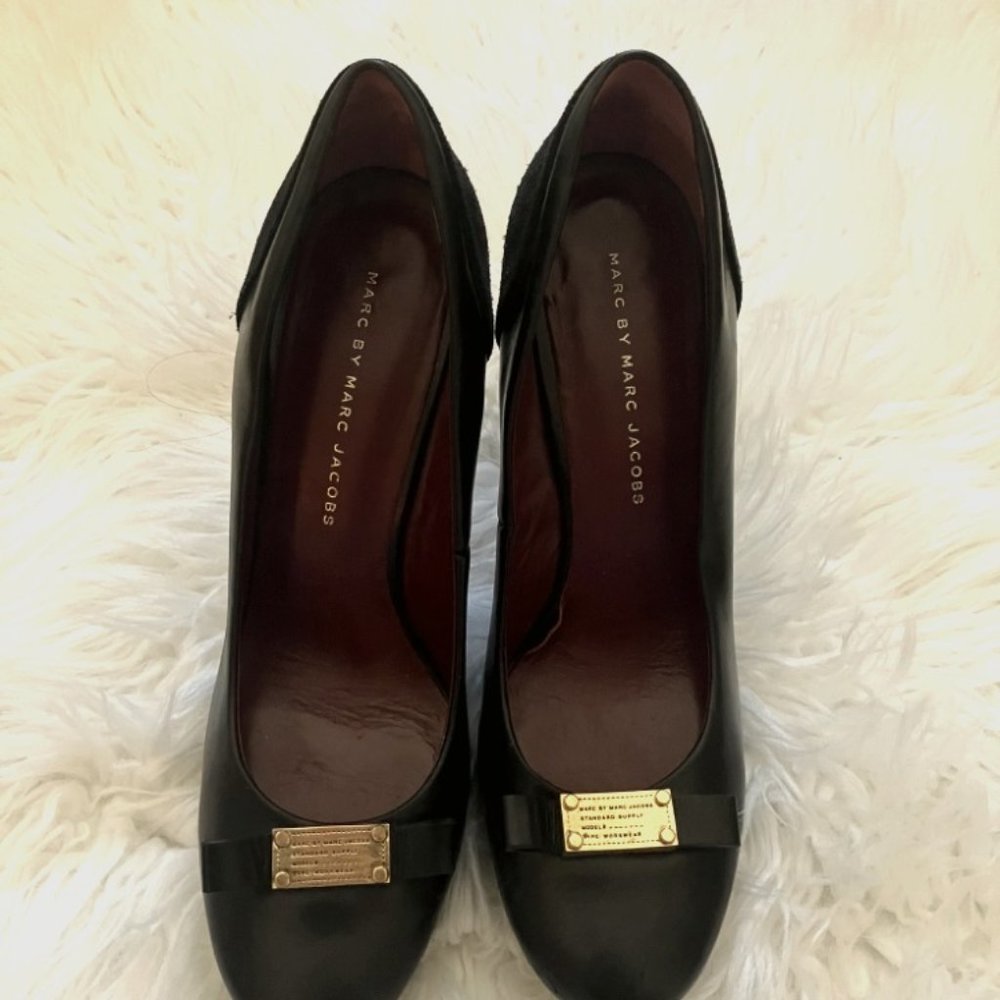 MARC BY MARC JACOBS Ribbon Leather Pumps Black